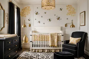 bee-stencil-ideas-nursery-wall-decor
