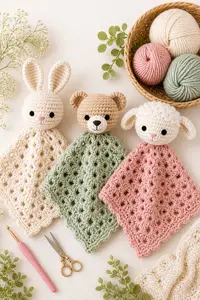 easy baby lovey crochet patterns for beginners