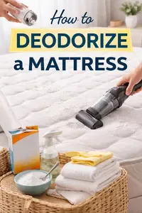 fresh clean mattress with sunlight showing deodorizing results