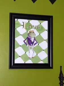 Custom Frog Prince Painting - Beautiful Artwork for a Frog Prince Nursery 