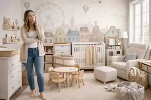 Beautiful nursery that looks stylish but has layout and storage mistakes parents often regret later