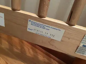 Simmons crib Model # 01850066221 label
