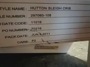 Simmons Hutton Sleigh Crib