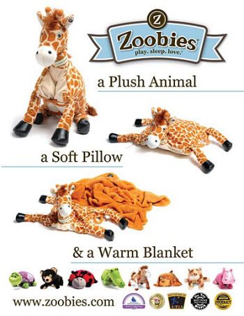 Zoobies Blanket Pets Baby Jafaru the Giraffe