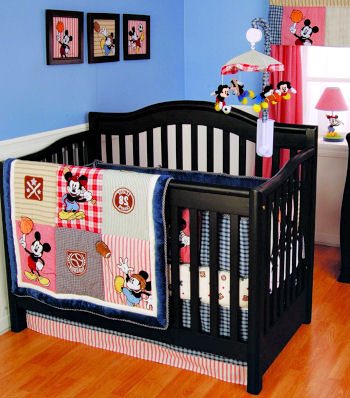 baby boy crib bedding mickey mouse