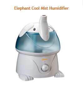 Baby Blue and White Elephant Nursery Humidifier