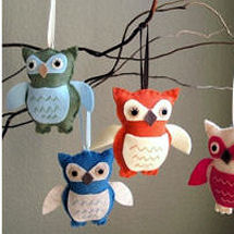 DIY homemade owl baby nursery room crib mobile