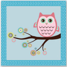 Blue pink and white baby crib quilt square pattern