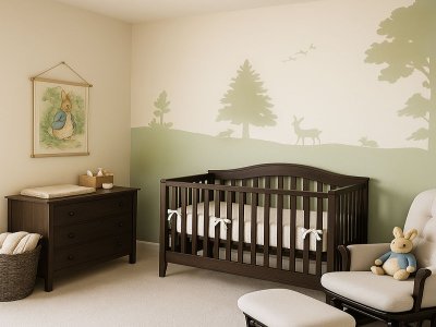 Peter Rabbit Baby Nursery Theme Wall Mural and Painting Ideas