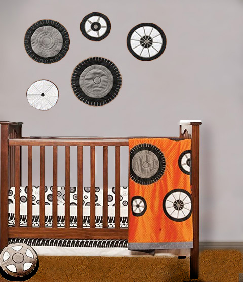 NASCAR racing baby nursery theme decorating ideas.  Baby race car nursery ideas.