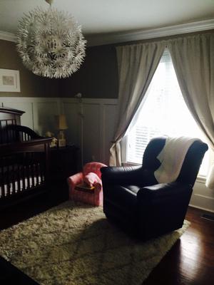 A musical baby nursery design in neutral colors 
