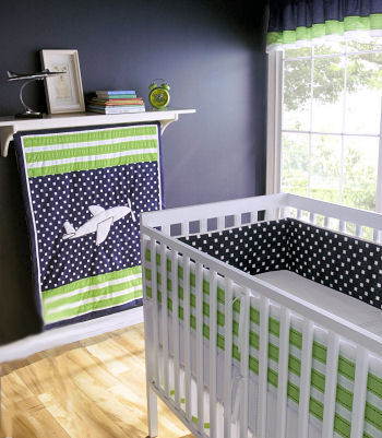 aviation nursery bedding