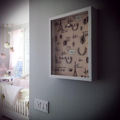 Casing - Where I ended up displaying her baptism dress