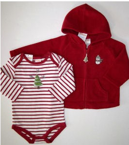 baby boy first christmas clothes outfits outfit gymboree red jacket onesie