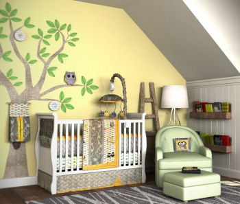 Owl nursery design ideas for a baby boy a baby girl or neutral in yellow and green