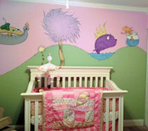 Pink baby girl Dr Seuss Nursery Ideas Oh the places you'll go why fit in when you were born to stand out