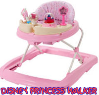 baby girls pink disney princess baby walker jumper