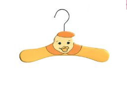 Vintage style yellow duck ducky baby clothes hangers