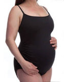black maternity bodysuit cami camisole sleeveless