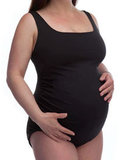 black maternity bodysuit tank top sleeveless