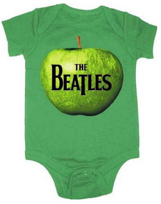 Apple Green Baby Beatles Onesie Romper Outfit