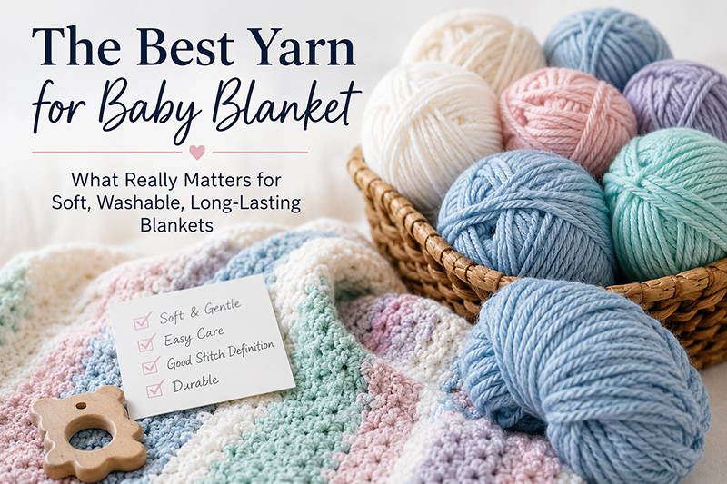 best yarn for baby blanket crochet and knitting in soft washable baby-friendly fibers