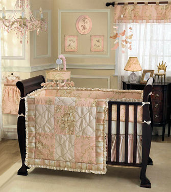 Little princess nursery ideas in pink and brown