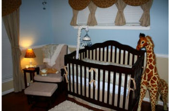 baby boy nursery blue and brown