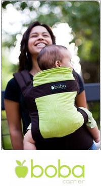 Boba Organic Baby Carrier in Pine.  A beautiful, lightweight, highly rated brown and green carrier.  