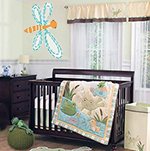 Frog pond bug baby nursery theme décor ideas