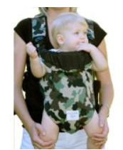Camo baby carrier in green realtree Mossy Oak fabric