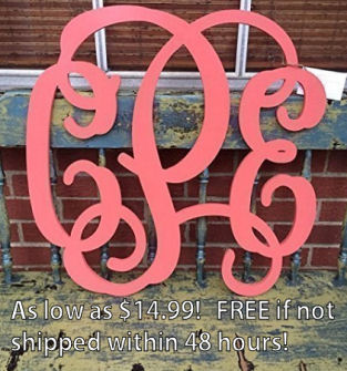 Cheap wooden nursery wall letters for a baby nursery room