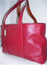 new coach diaper bag red baby hot pink rose laptop briefcase leather