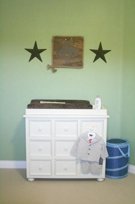 Classy Cowboy Baby Nursery Decor with a Black and Green Western Color Scheme
