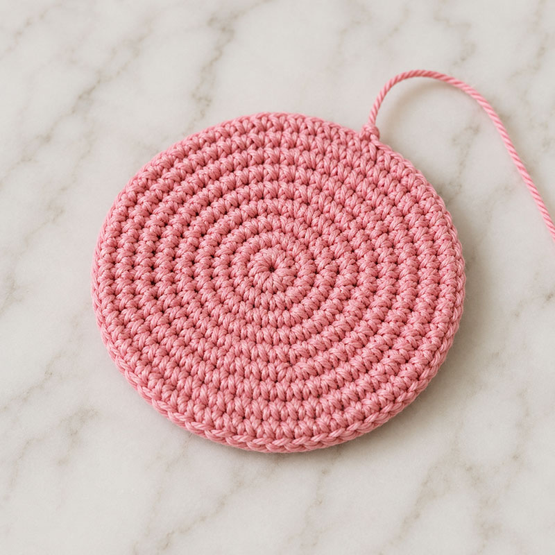 crochet starfish center circle divided into arm sections