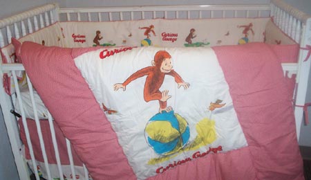 curious george bedding crib bedding nursery theme baby stuff gifts