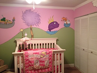 Our baby girl's nursery theme is based on the Dr Seuss quote 