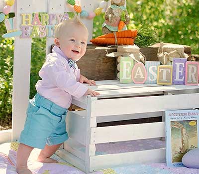 Easter baby boy photography shoot ideas