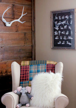 Homemade baby nursery wall decor ideas for deer nursery themes