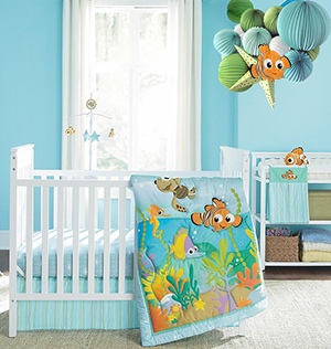 finding nemo tropical fish ocean theme nursery baby bedding set
