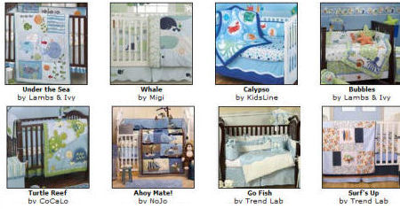 beach nursery bedding