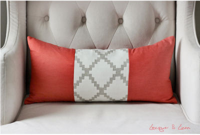 DIY lumbar pillow for the nursery rocking chair