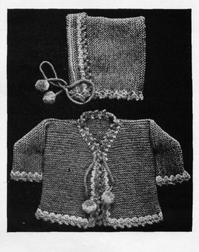 baby sweater knit pattern with hat