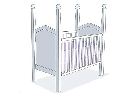 Bratt Decor Heritage Crib Model