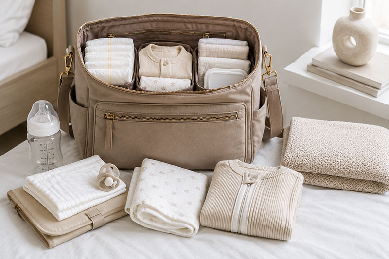 hospital diaper bag checklist packed for bringing a newborn home