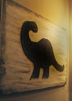 Dinosaur Baby Nursery Wall Art DIY Crafts Project