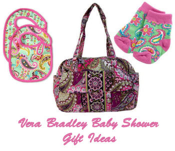 Vera Bradley baby shower gift basket ideas for a baby girl