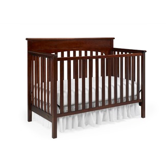 Graco - Lauren 4-in-1 Convertible Classic Crib, Walnut