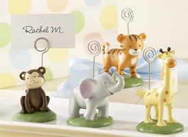 Jungle animal baby shower placecard holders