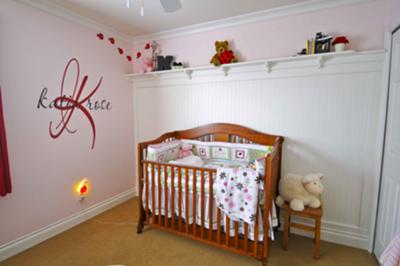 Katia's Crib and Ladybug Nursery Wall Decorations